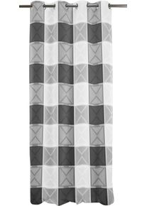 Vorhang Apelt "VERONA" Gr. 1, schwarz, B:140cm H:245cm, Jacquard, Polyester, Gardinen, Vorhang, HxB: 245x140, Verona, &Ouml;senschal mit Metall&ouml;sen