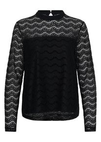Langarmbluse Cream "Damen Bluse langarm CRJuria", Damen, Gr. 42, schwarz (pitch schwarz), Obermaterial: 60% Baumwolle CO. 40% Polyamid PA., Blusen Langarmbluse