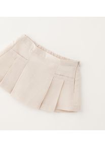 Minirock MINIBANDA "BABY GIRL SKIRT", M&auml;dchen, Gr. 62, beige (sand), 64% Leinen, 36% Baumwolle, R&ouml;cke Minirock