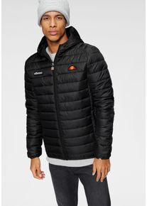 Outdoorjacke Ellesse "Lombardy Padded Jacket", Herren, Gr. XS, schwarz, Obermaterial: 100% Polyester. Futter: 100% Polyester. F&uuml;llung: 100% Polyester, unifarben, elastischer Bund, Jacken Outdoorjacke, mit hochschlie&szlig;endem Kragen, wasserabweisend