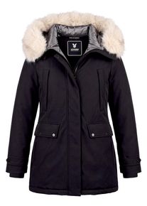 FUCHS SCHMITT - Longjacke Aruba, schwarz, Gr. 48, Kunstfaser