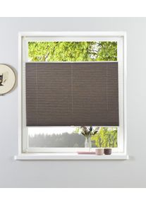 Plissee OTTO HOME "RILLEY" Gr. 4, braun (grau), B:60cm H:130cm, Obermaterial: 100% Polyester, Plissees, Plissee, Plissee in eleganter Gewebestruktur, f&uuml;r Fenster & T&uuml;r, NEUHEIT