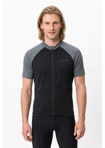Radtrikot Vaude "Men's Matera FZ Tricot II", Herren, Gr. S, schwarz (heron), Obermaterial: 100% Polyester, normal, Rundhals, Trikots Radtrikot, mit drei offenen R&uuml;ckentaschen, atmungsaktiv, schnelltrocknend