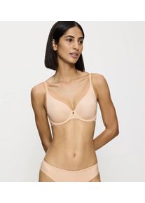 B&uuml;gel-BH Triumph "Body Make-Up Essentials W", Damen, Gr. 85, Cup B, beige (satin cream), Microtouch, Obermaterial: 79% Polyamid, 21% Elasthan, Basic, BHs B&uuml;gel-BH, Spacer-Cups, atmungsaktiv, nahtlos, leicht