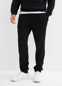 Jogginghose bonprix, Herren, Gr. 64/66, N-Gr, schwarz, Obermaterial: 95% Polyester, 5% Elasthan, regular fit, Hosen Jogginghose, mit Thermo-Funktion, Regular Fit, im Casual-Stil