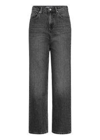 Regular-fit-Jeans B.Young "Damen Jeans BYKAJANE", Damen, Gr. 28, L&auml;nge 32, grau (dunkelgrau denim), Obermaterial: 99% Baumwolle CO. 1% Elasthan EL., Jeans Regular-fit-Jeans
