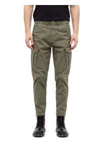5-Pocket-Hose Mustang "Herren Style Lex Cargo", Herren, Gr. 33, L&auml;nge 34, gr&uuml;n (6421 gr&uuml;n), Web, 98% Baumwolle, 2% Elasthan, unifarben, l&auml;ssig geschnitten, Hosen 5-Pocket-Hose