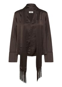 Langarmbluse Soaked in Luxury "Damen Bluse langarm SLVerona", Damen, Gr. XS, braun (mole'), Obermaterial: 54% Polyester PES. 46% Viskose CV., Blusen Langarmbluse