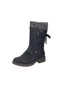 Winterstiefel Rieker, Damen, Gr. 43, schwarz, Lederimitat, Textil, Schuhe Winterstiefel, Winterboots, Profilsohle, Warmfutter, mit Rieker-TEX