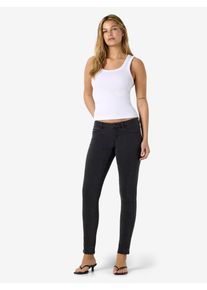 Skinny-fit-Jeans Noisy may "NMRAE LW SKINNY JEANS VI634DG", Damen, Gr. XL, N-Gr, schwarz (dunkelgrau denim), Denim/Jeans, Obermaterial: 68% Baumwolle, 30% Polyester, 2% Elasthan, unifarben, skinny fit lang, Jeans Skinny-fit-Jeans, Baumwollmischung