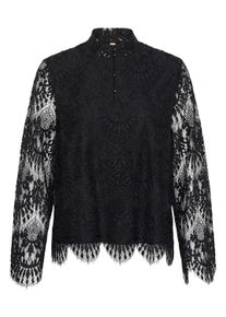 Langarmbluse Culture "Damen Bluse langarm CUteuta", Damen, Gr. L, schwarz, Obermaterial: 70% Nylon NY. 30% Baumwolle CO., Blusen Langarmbluse