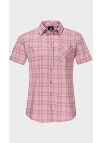Sch&ouml;ffel Outdoorbluse SCH&Ouml;FFEL "Blouse Style Frolya WMN", Damen, Gr. 42, rosa (3105, rosa), Oberstoff: 81% Polyester, 14% Nylon, 5% Elasthan, bequem, V-Ausschnitt, Blusen Outdoorbluse