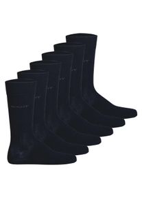 Kurzsocken Gant "Socken Soft Cotton Socks 6P 6er Pack", Herren, Gr. Blacklist, blau, Socken Kurzsocken