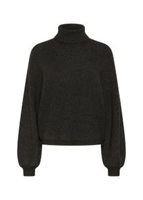 Strickpullover Kaffe "Damen Strickpullover KAbarbara", Damen, Gr. S, grau (dunkelgrau melange), Obermaterial: 50% Viskose CV. 28% Polyester PES. 22% Polyamid PA., Pullover Strickpullover