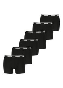 Boxershorts Puma "Boxershort Boxer 6P 6er Pack", Herren, Gr. XXL, 6 Stk., schwarz, Unterhosen Boxershorts
