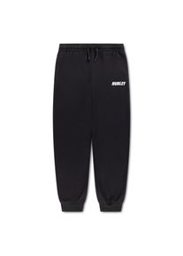 Jogginghose Hurley "TERRY JOGGER", Jungen, Gr. XL, N-Gr, schwarz, French Terry, Obermaterial: 60% Baumwolle, 40% Polyester, Hosen Jogginghose, mit elastischem Bund und Kordelzug, aus Frotteematerial, normale Weite