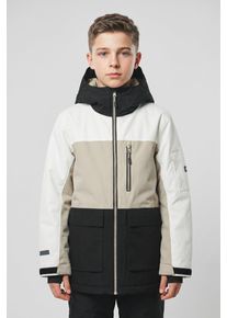 Skijacke Icepeak "Icepeak LAMAR JR", Kinder, Gr. 140, schwarz-wei&szlig; (powder), Obermaterial: 100% Polyester. Futter: 100% Polyester. Wattierung: 100% Polyester, Jacken Skijacke, f&uuml;r Kinder und Jugendliche, wasserdicht, wasserabweisend, atmungsaktiv