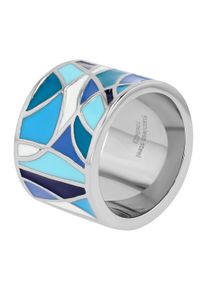 Fingerring Akzent "Blondas, langlebig" Gr. 62, wei&szlig;, Fingerringe, Damen, 62, Edelstahl, Fingerring