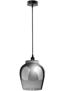 Kayoom H&auml;ngeleuchte "Sombra in Grau / Schwarz, ohne Leuchtmittel, LxBxH: 22 x 22 x 29 cm", grau (grau, schwarz), H: 29cm, 1 Stk., Leuchten, H&auml;ngeleuchte