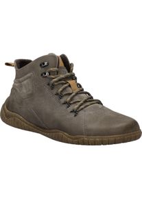 Barfu&szlig;schuh Josef Seibel "Wallace 03", Herren, Gr. 47, braun (asphalt), Leder, Schuhe Barfu&szlig;schuh, Schn&uuml;rboots in Weite G (=weit)