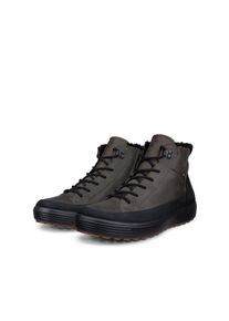 Schn&uuml;rboots Ecco "Ecco SOFT 7 TRED", Herren, Gr. 47, braun (grau, schwarz), Nubukleder, Schuhe Schn&uuml;rboots, Winterboots, Winterstiefelette, Outdoorschuh mit GORE-TEX