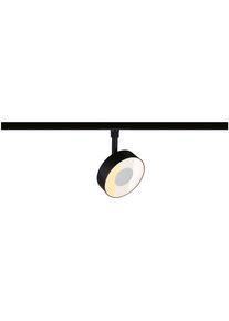 Paulmann Schienensystem-Leuchten "URail Spot Circle 1x5W 2700-4000K 230V", schwarz (schwarz matt), 1, &Oslash; 10cm, 1 Stk., Leuchten, 3-Step-Dim, Schienensystem-Leuchten