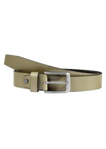 Lederg&uuml;rtel Leonardo Verrelli "85 cm - 125 cm (Bundweite) in Khaki aus 100% Echtleder, k&uuml;rzbar", Damen, Gr. 120, braun, Echtleder, G&uuml;rtel Lederg&uuml;rtel