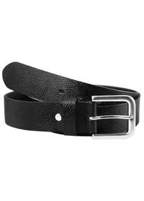Lederg&uuml;rtel Leonardo Verrelli "90 cm - 140 cm (Bundweite) in schwarz aus 100% Echtleder", Herren, Gr. 125, schwarz, Echtleder, G&uuml;rtel Lederg&uuml;rtel