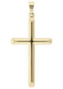 Kreuzanh&auml;nger Akzent "Lazarus, langlebig", gold (goldfarbig), Schmuckanh&auml;nger, Herren, Edelstahl, Kreuzanh&auml;nger
