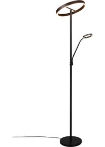 Trio LEUCHTEN LED Stehlampe "WILLIS, Stehleuchte mit Lesearm, Touch Dimmer, CCT 2700-3200-4000K", schwarz (schwarz matt), 1, &Oslash; 40cm H: 180cm, 1 Stk., Leuchten, H&ouml;he 180cm, Fluterkopf und Lesearm schwenkbar, Fluter mit Leselicht, LED Stehlampe