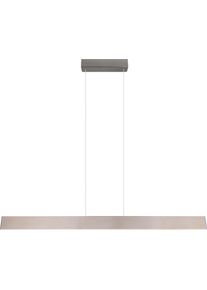 Trio LEUCHTEN LED Pendelleuchte "GALWAY, 35W LED H&auml;ngelampe 4200 Lumen, CCT Lichtfarbe einstellbar", silber (nickel), 1, H: 150cm, 1 Stk., Leuchten, LiftMe-Funktion 60-150cm H&ouml;he, Touch Dimmer, up-and-down Licht, LED Pendelleuchte