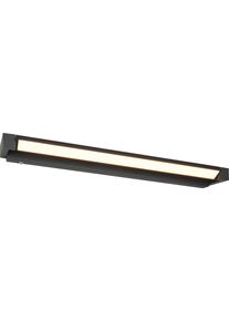 Trio LEUCHTEN LED Wandleuchte "FABRIZIO, Badezimmer Wandleuchte LED 15,5W 1700 Lumen Touchdimmer", schwarz (schwarz matt), 1, H: 6cm, 1 Stk., Leuchten, Lichtaustritt schwenkbar, Lichtfarbe einstellbar 2300-3000-4000K, LED Wandleuchte