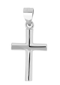 Kreuzanh&auml;nger Akzent "Avium" aus 925 Sterlingsilber, rhodiniert, langlebig", silber (silberfarbig), Schmuckanh&auml;nger, Damen, Silber 925 (Sterlingsilber), Kreuzanh&auml;nger