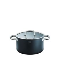 R&ouml;sle Kochtopf R&Ouml;SLE "Topf EBONIC, ProNero", schwarz, B:24,5cm H:18,8cm L:35,3cm &Oslash;:24cm, T&ouml;pfe, Kochtopf, f&uuml;r alle Herdarten geeignet, inklusive Induktion