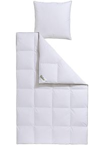 fj&ouml;dur Daunenbettdecke + Federkissen FJ&Ouml;DUR "Felix", wei&szlig;, B/L: 155cm x 220cm Anzahl Teile 1, B/L: 80cm x 80cm Anzahl Teile 1, Bezug: Baumwolle F&uuml;llung: Entendaune/-feder, extrawarm, Bettdecken Bezug: 100% Baumwolle. Bezug: 100% Baumwolle. Kopfkissen Bezug: 100% Baumwolle. Bettdecken F&uuml;llung: 90% Entendaune, 10% Entenfeder. Kopfkissen F&uuml;llung: 70% Entenfeder, 30% Entendaune, Bettwaren-Sets, Daunenbettdec