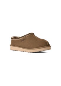 UGG Australia Hausschuh UGG "M TASMAN II", Herren, Gr. 9 (42), braun (light bronze), Textil, Veloursleder, ethno, Schuhe Hausschuh, Schlupfschuh, Hausschuh mit Bord&uuml;re im Ethno-Look