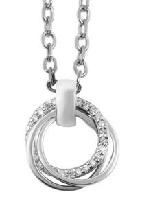 Kettenanh&auml;nger Akzent "Ceca" aus 925 Sterlingsilber, rhodiniert, langlebig", silber (silberfarbig), Schmuckanh&auml;nger, Damen, Silber 925 (Sterlingsilber), Kettenanh&auml;nger