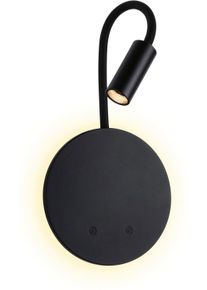 Paulmann LED Wandleuchte "Miora 1,3W", schwarz, 2, &Oslash; 14cm H: 20cm, 1 Stk., Leuchten, Dimmbar, LED Wandleuchte