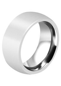 Partnerring Akzent "Strong Belief, langlebig" Gr. 70, silber (silberfarbig), Fingerringe, Damen, 70, Edelstahl, Partnerring