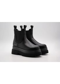 Chelseaboots Replay "ANY MODE", Damen, Gr. 41, schwarz, Elastischer Einsatz, Lederimitat, unifarben, Basic, Schuhe Chelseaboots, Schlupfboots, Stiefelette mit Stretch und Anziehlaschen