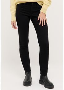 Slim-fit-Jeans Angels, Damen, Gr. 38, L&auml;nge 30, schwarz, Denim/Jeans, Obermaterial: 77% Baumwolle, 10% Polyester, 10% Viskose, 3% Elasthan, slim fit lang, Jeans Slim-fit-Jeans, mit Stretch in cleaner Optik