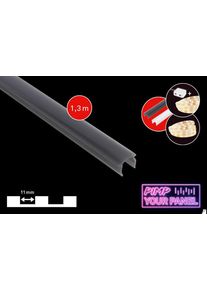 Briloner Leuchten LED-Stripe-Profil "PIMP YOUR PANEL", smoky, Gesamtl&auml;nge 1,3m, Lichterketten, 130 cm, Wohnzimmer, Flur, Schlafzimmer, Wand, Deko, LED-Stripe-Profil