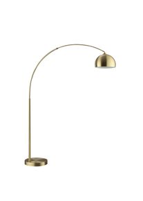 Brilliant Bogenlampe "Manor", gold (messingfarben geb&uuml;rstet), 1, &Oslash; 37cm H: 199cm, 1 Stk., Leuchten, Bogen-Stehleuchte E27, 199 x 150 cm, messingfarben geb&uuml;rstet, Bogenlampe