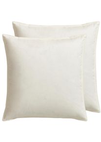 Federkissen Otto Keller "Kopfkissen & Dekokissen, in 40x40, 40x80, 80x80 cm erh&auml;ltlich", beige (creme), B:40cm L:40cm, Bezug: 100% Baumwolle. F&uuml;llung: 70% G&auml;nsefeder, 30% G&auml;nsedaunen, Kopfkissen, Federkissen, Sofakissen, Dekokissen und auch als Schlafkissen.