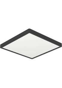 Eglo Aufbauleuchte "Fueva 6 Deckenleuchte, Aufbaulampe, Deckenbeleuchtung, Kunststoff", schwarz, 1, H: 2,5cm, 1 Stk., Leuchten, Aufbauleuchte - L39 x B39 x H2,5 cm - schwarz - 17,5W inkl., Aufbauleuchte