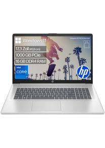 HP Notebook "17-cn3676ng", natursilber, 16 GB RAM 1.000 GB SSD, Core i7, Windows 11 Home, Notebooks, Notebook