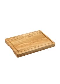 Schneidebrett Kesper "Brett aus Eichenholz, FSC", natur, B:38,5cm H:3,5cm L:37,5cm, Eichenholz, Schneidebretter, Schneidebrett, mit Griffmulden und Saftrille