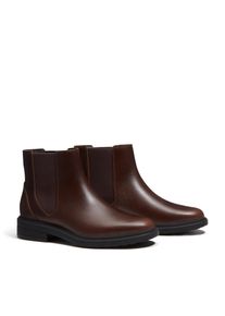 Chelseaboots Timberland "STORMBUCKS - MID CHELSEA BOOT", Damen, Gr. 42, braun (schwarz braun full grain), Leder, Schuhe Chelseaboots