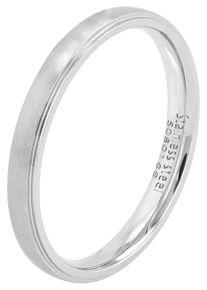 Partnerring Akzent "Elegant Simplicity, silberfarbig, langlebig" Gr. 68, silber (silberfarbig), Fingerringe, Damen, 68, Edelstahl, Partnerring