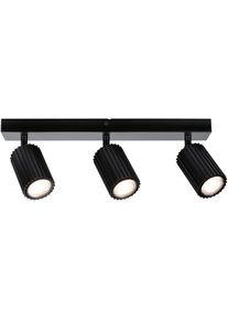 Paulmann Deckenspots "Lirena Schwarz 230V Metall", schwarz (schwarz matt), 3, H: 8,6cm, Leuchten, Dimmbar, Deckenspots